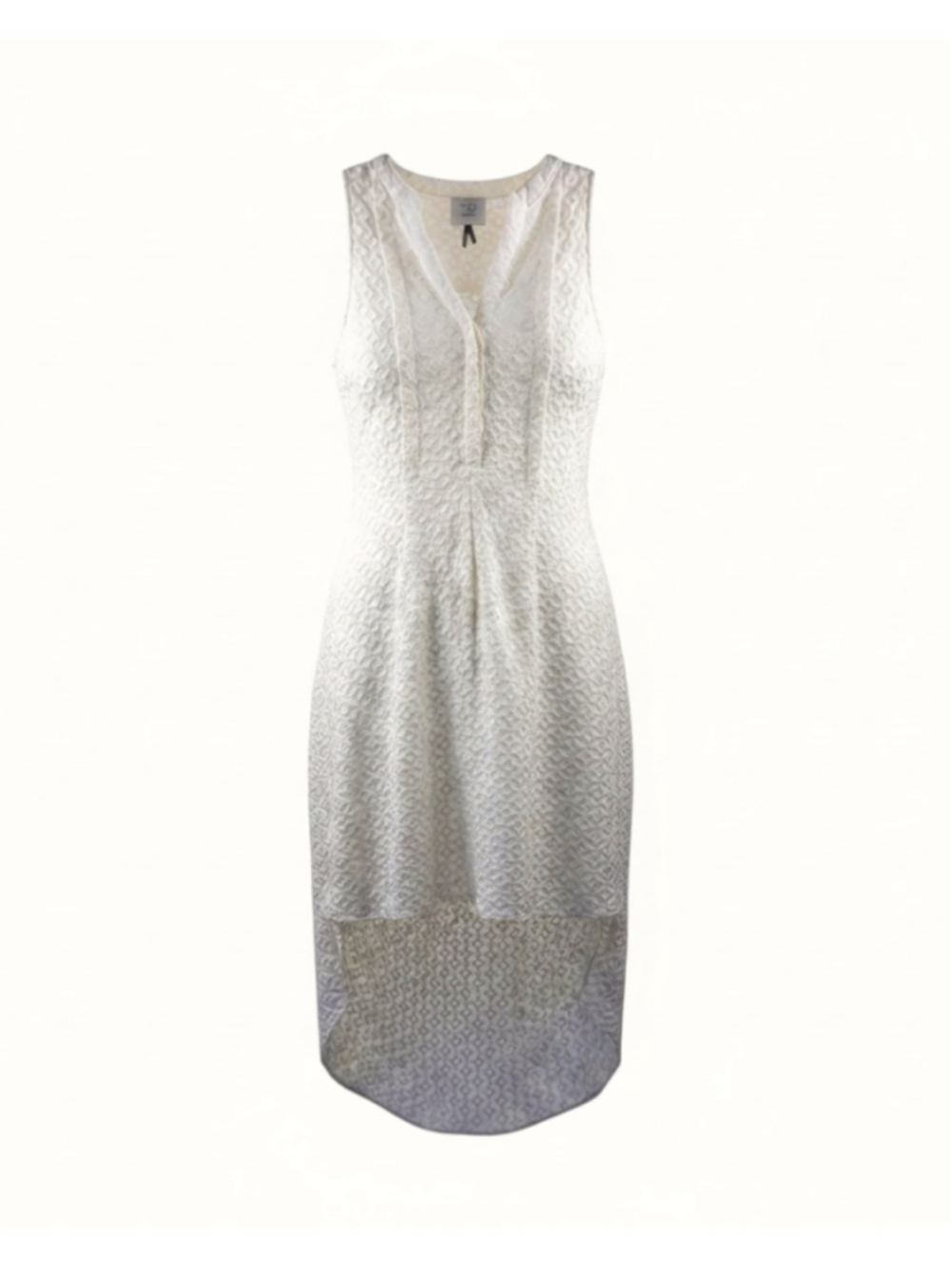 HD in Paris Anthropologie High Low Tunic Dress in Off White Size M